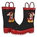 Disney Mickey Mouse Black Rain Boots (Toddler/Little Kid) (11 M US Toddler)