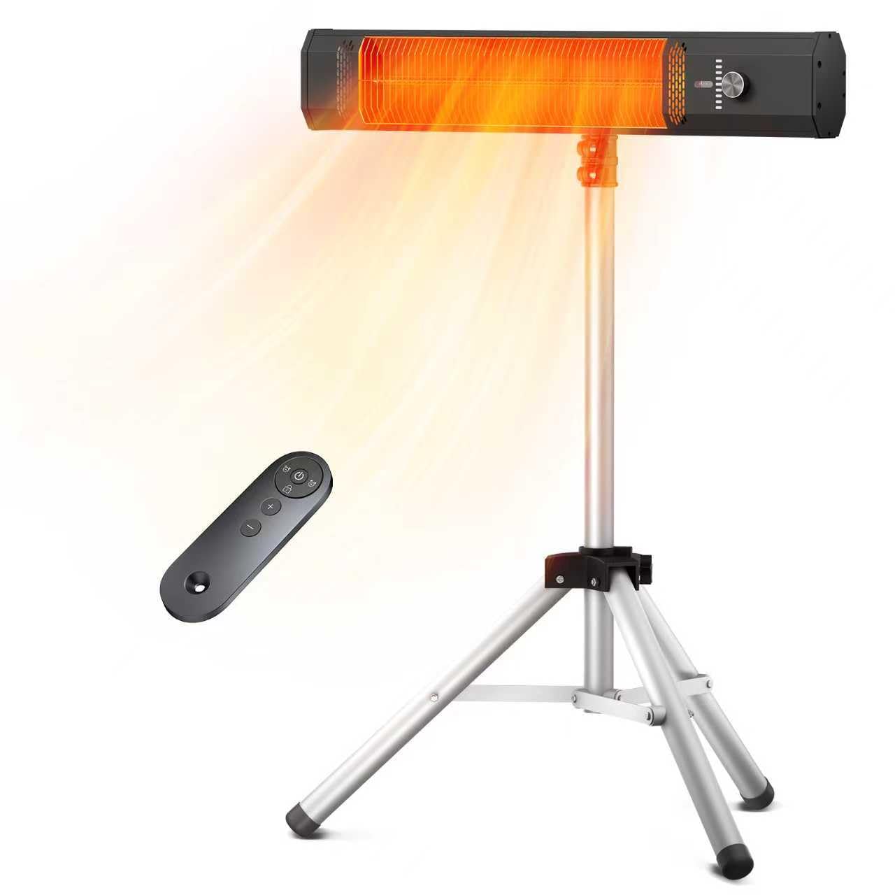 Photo 1 of ***(PARTS ONLY/ NON FUNCTIONAL)***
Outdoor Patio Heater w/Remote, Infrared Electric Heater with Tripod, 68''Adjustable Height, 9H Timer&Child Lock, IP65 Waterproof,Tip-Over&Overheat Protection, 1500W, Super Quiet For Outdoor/Indoor Use