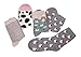 Dosoni Girl Novelty Cartoon Animal Lovely Cute socks 4 packs-Gift Idea (Cow/Gray)