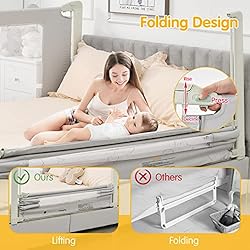 BABY JOY Bed Rails for Toddlers, 70'' Extra