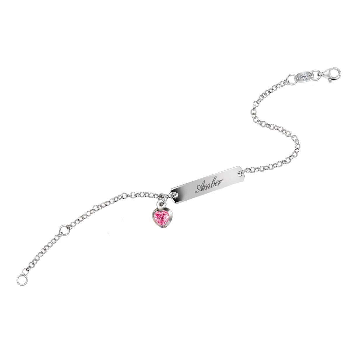 SCOUT - Bracelet - Silver 925-17 cm - 260239100, 17 cm, Sterling Silver Stone