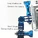 Smatree Aluminum Thumbscrew/Thumb Knob Compatible for Gopro Hero 13/12/11/10/9/8/7/6/ 5/ 4/3/3+/2/1, DJI OSMO Action Cameras (3PCS, 1 Long + 2 Short) -Blue