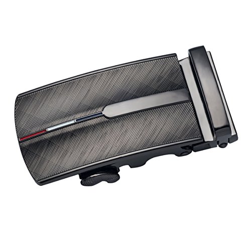 Mens Belt Buckle Fashion Automatic Ratchet Buckles Wear-Resistant Metal Suitable for 35mm Wide Belt