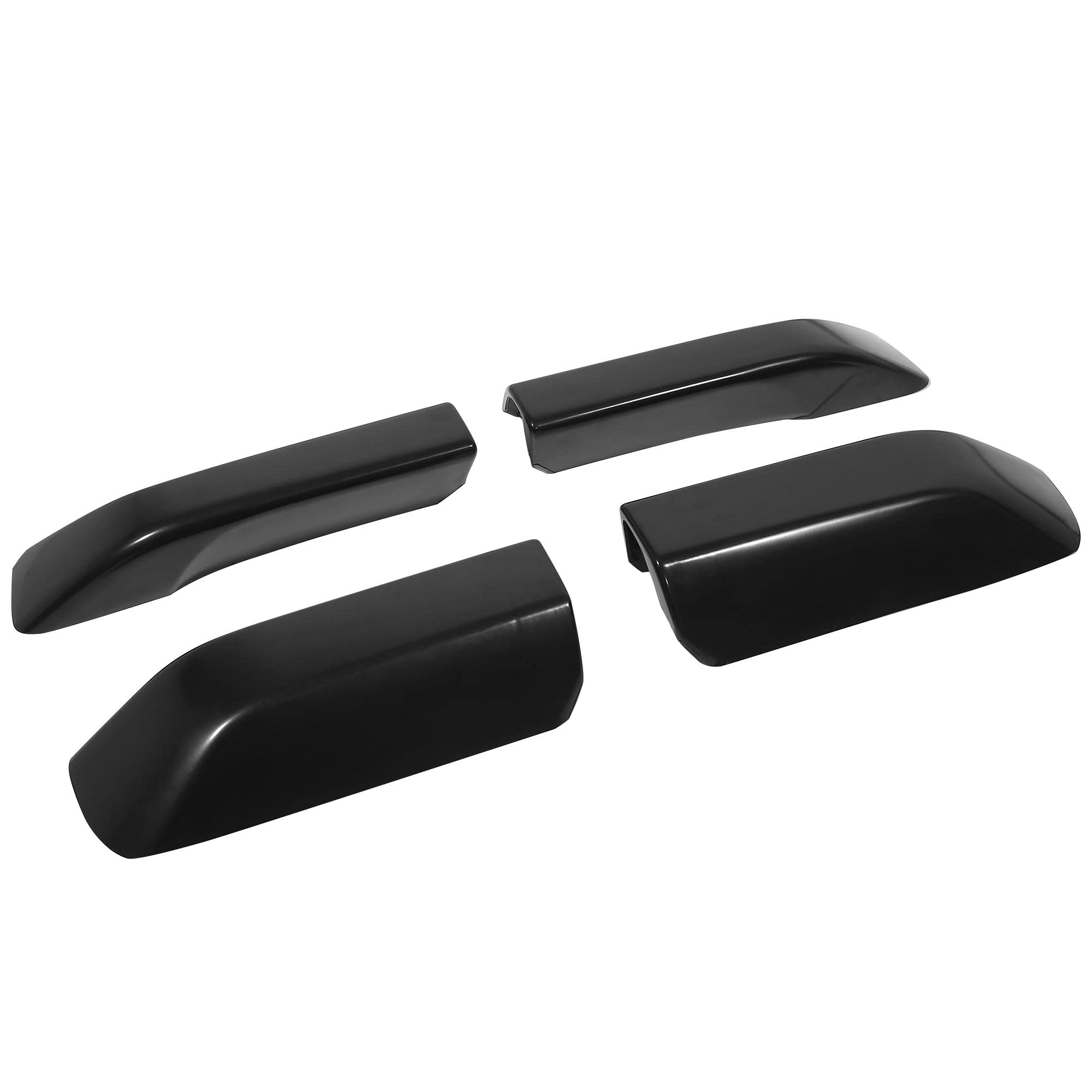 Photo 1 of X AUTOHAUX 4pcs Roof Rack Rail Cover End Protection Exterior Leg Cover Shell Cap Replacement for Toyota 4Runner 2010 2011 2012 2013 2014 2015 2016 2017 2018 2019 Black