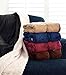 Napa Sherpa Throw Blanket Wine 50` - Luxury Lambswool Reversible Sherpa Throw - Super Soft Cozy Velvet Plush Throw Blanket, All Seasons Plush Blanket for Bed or Couch, Best Comfort Caring Gift