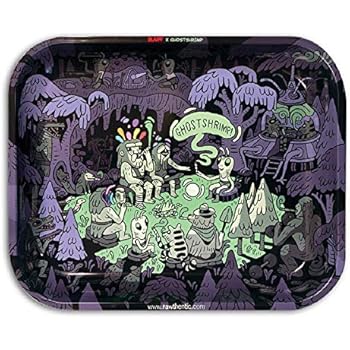RAW Artist Series: GHOST SHRIMP Metal Rolling Tray - Large 14