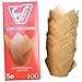 Baking Paper Cups Cupcake Muffin Liners Wrappers, Tulip shaped, unbleached and chemical free by Velesco