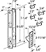 Prime-Line C 1043 Diecast Non-Keyed Patio Sliding Door Handle Set for 1 In. to 1-1/8 In. Thick Sliding Glass Doors, Black (Single Pack)