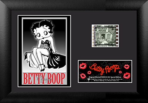 Betty Boop (Black and White Gown) Authentic 35mm Film Cells Special Edition Display