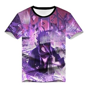 Douzxc Anime Heren T-Shirts Sport T-Shirts Naruto Naruto Korte Mouwen Uchiha Sasuke Anime Kleding Full Colour, Sectie…
