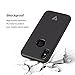 V-Diamond 2 in 1 Luxury Apple Iphone X Carbon Fiber Case TPU PC Frame Phone Case Cover Shell With FREE 9H Premium Real Tempered Glass Protective Film Screen Protector (Black+Black Frame)