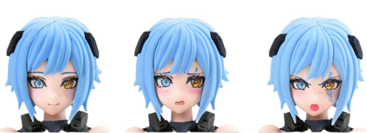 HiPlay Nuke Matrix Plastic Model Kits: Cyber Forest Fantasy Girls, F.O.X Long Range Striker Unit, Vivienne Hyh, Mecha Musume, Anime Style 1:12 Scale Collectible Action Figures (60049)