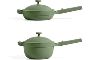 Our Place Mini Home Cook Duo - 8.5" Always Pan & Small Perfect Pot Bundle | Multi-Functional Cookware Set Replaces 18 Pieces | Sage