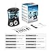 Dental Water Flosser Teeth Cleaner - Ovonni Electric Oral Irrigator with 7 Interchangeable Jet Tips and 10 Pressure Settings for Teeth, Braces, High Capacity 600ML Water Tank for Whole Family Black