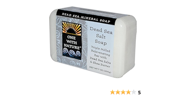 Amazon Com One With Nature Mineral Soap Dead Sea Salt 7 Ounce Body Scrubs Beauty