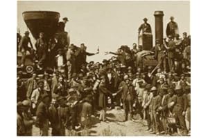 DS Decor Photos Quality Digital Print of a Vintage Photograph - East Meets West - The 'Golden Spike' Ceremony, Promentory Summit, Utah May 10, 1869. Sepia Tone 11x14 inches - Luster Finish