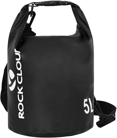 ROCK CLOUD Dry Bag 30L Waterproof Dry Sack for Kayaking Rafting Boating Black