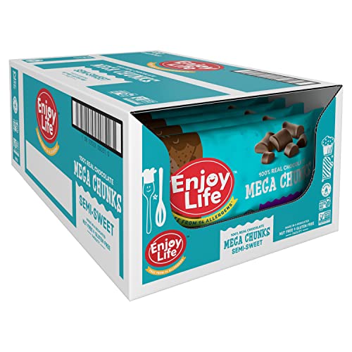 Enjoy Life Baking Chocolate SemiSweet Mega Chunks, Dairy Free Chocolate Chips, Soy Free, Nut