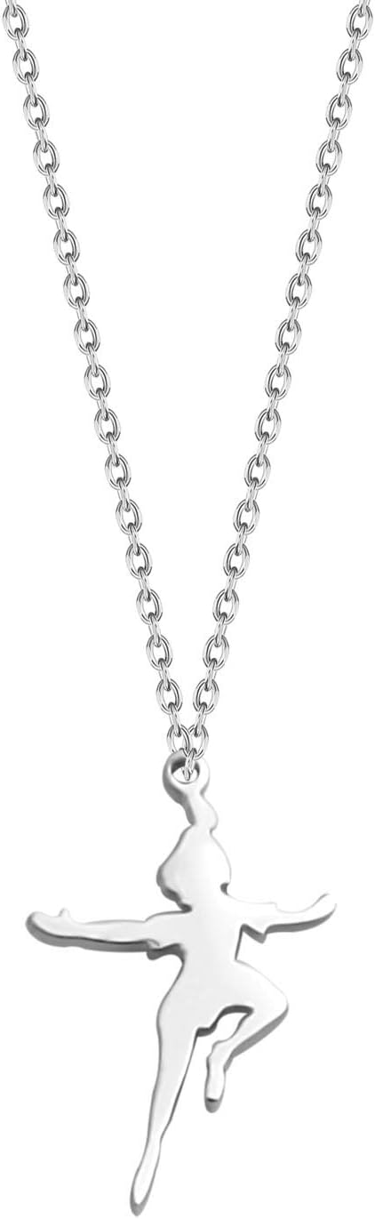 BNQLLittle Flying Man Necklace Fairy Pendant Necklace Fairytale Jewelry Gift for Her Him