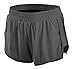EDENCOMERS Women Workout Running Shorts,Active Yoga Gym Sport Shorts with Liner 2 in 1