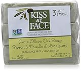 Kiss My Face Pure Olive Oil Soap Fragrance Free -- 3 Bars