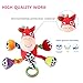 Baby Toys for Car Seat and Infant Stroller Activity, Cute Red Horse Kids Hanging Music Toy for Crib