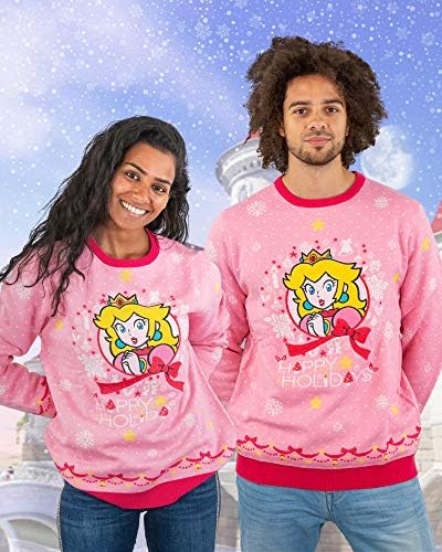 Princess peach christmas sweater Clearance