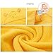 Kids Baby Hooded Towel with Bear Ear , Soft and Thick 100% Cotton Bath Set for Girls, Boys, Infant and Toddler, 0-6 Years Old (Yellow)