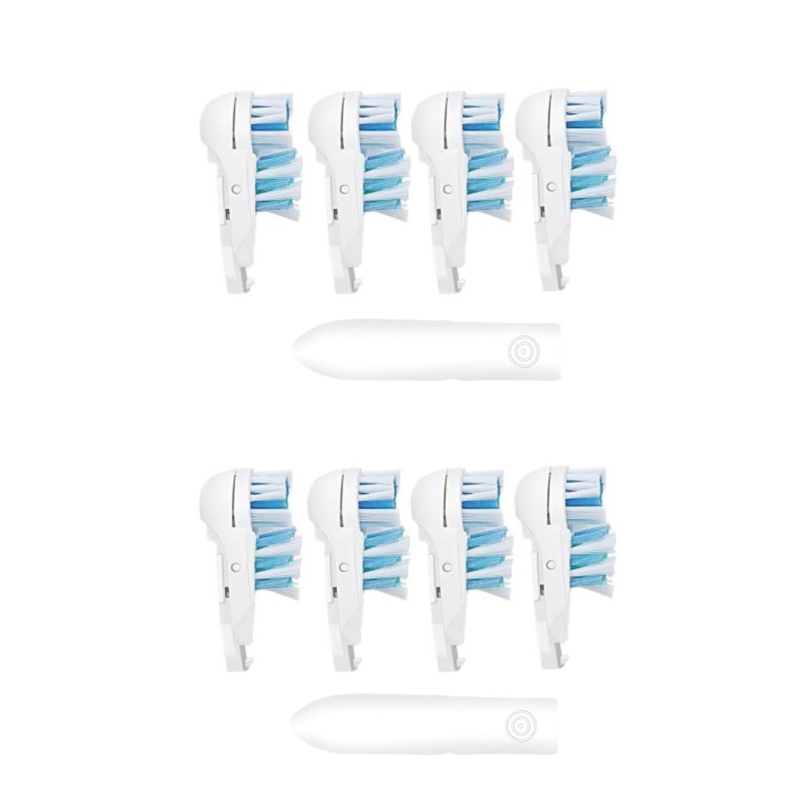 Photo 1 of 4/8/16 Pcs Electric Toothbrush Ora B Replacement Heads Sensitive Dual Clean Rotating Sets Fit for Braun Oral B Cross Action Power 4732 3733 4734 (8)