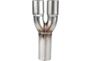 for 1.5 y pipe Senyar Exhaust Merge Collector,Stainless Steel Exhaust Merge Dual 1.5'' ID Inlet Single 1.75'' OD Outlet
