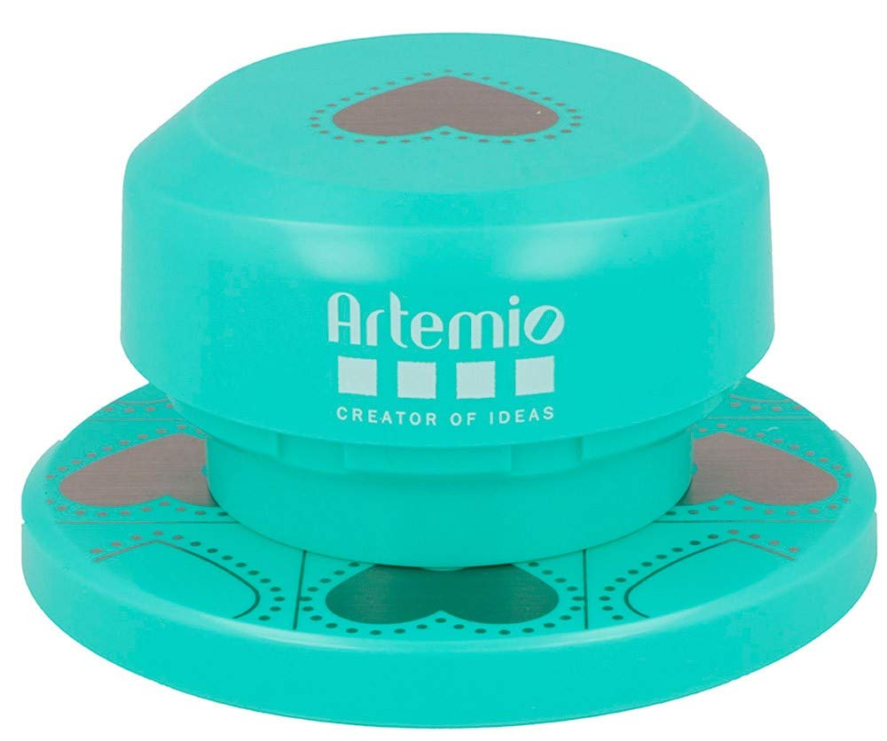 Artemio Flying Heart Hole Punch, Metal, multicoloured, 12.5 x 7 x 12.5 cm