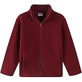 Noomelfish Girls Full Zip Soft Polar Fleece Jacket Outerwear Coat With Pockets (5-14 Years)