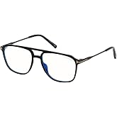 Tom Ford FT 5665-B BLUE BLOCK Shiny Black 54/16/145 men Eyewear Frame