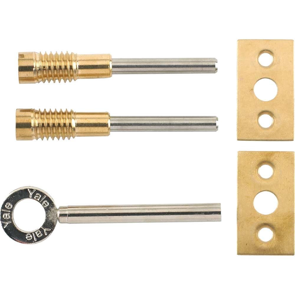Yale Locks 8013 Dual Screw Window Lock Brass Finish (2 Pack)
