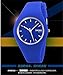 Skmei fashion silicone quartz ultra - thin simple and exquisite gift watche(several styles optional) (Light blue)