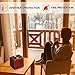 Portable Electric Space Heater with Thermostat, 1500W/750W Safe and Quiet Ceramic Heater Fan, Heat Up 200 Square Feet, Overheat & Tip-Over Protection, ETL Certified PTC for Office Room Desk Indoor Use