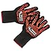 Yoheer 932F Extra-long Cut & Heat Resistant Oven Mitts with 100% Cotton Lining Good for Oven,Outdoor BBQ Grill,Fireplace Camping,Kitchen,Mechanics and so on.