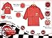 Disney Pixar Cars Little Boys' Lightning McQueen Waterproof Outwear Hooded Rain Slicker - Toddler (4/5) Red