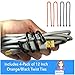 EliteTechGear Twist Ties For Organizing Your Gear 4-Pack 12 Inch (Orange/Black)