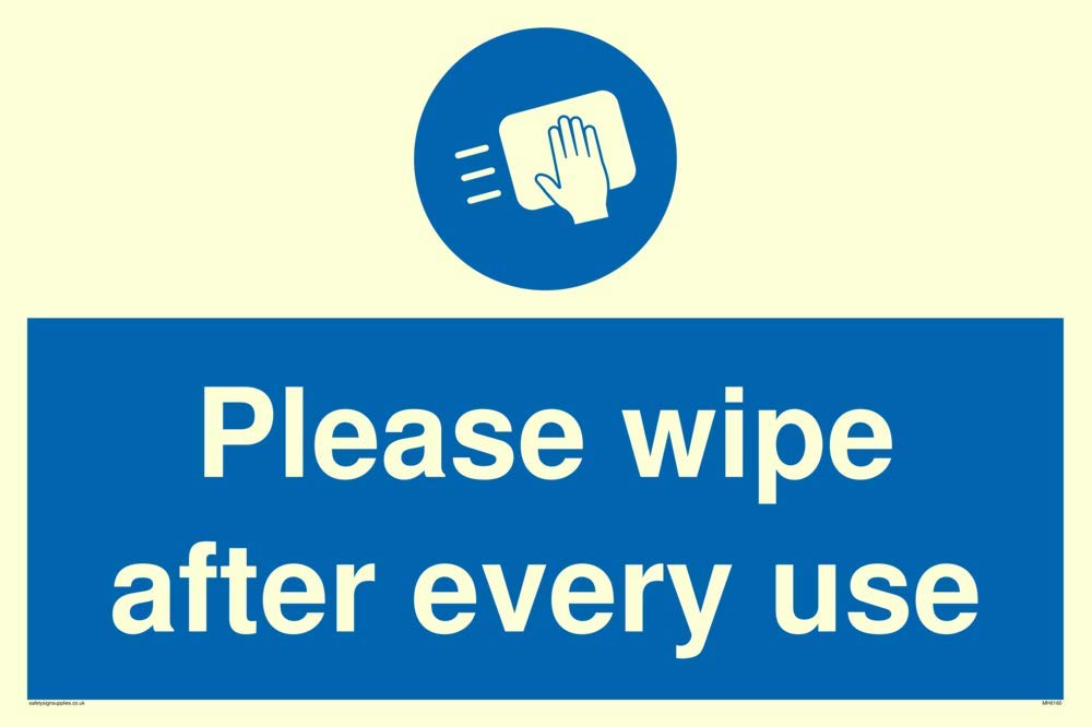 Please wipe after every use