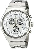 Swatch Men's YOS401G Chrono Wealthy Star Silver Dial Watch