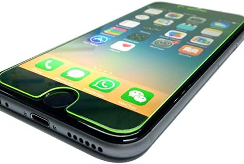 D&P [Neon Edge Series] Iphone 6 Plus 6s Plus Tempered Glass Screen Protector [Cool Green ] +Matt Film for Back, Eyesight Protection, Olephobic Coating, 9h Hardness, Invisible Shield [1+1 Pack]