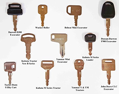 Keyman 100 Keys Heavy Equipment Key Set/Construction Ignition Keys Set - 100 Different Keys - Thumbnail 6