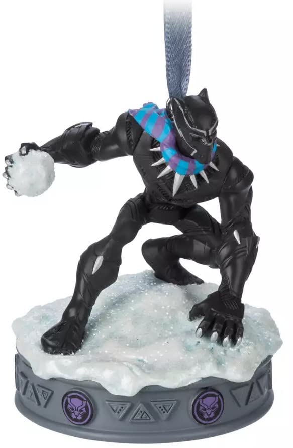 Official Black Panther With Snowball Festive Light-Up Figurine/Hanging Ornament — image 1