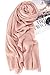 Premium Women Extreme Soft Scarf Wrap Shawl For Any Season, Super Size, Rich Color Choice ( Pink )