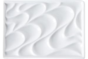 DGUDGU Ceramic Paint Palette White Paint Pallets Small Paint Tray Palette Paint Holder Tray