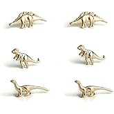3 Pairs/Set Charm Post Stud Earrings Animal T-Rex Dinosaur Metal Stud Earring Wedding Engagement Jewelry Earrings for Women Men