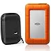 LaCie Rugged Thunderbolt USB-C 5TB Portable Hard Drive STFS5000800 and Ivation Compact Portable Hard Drive Case (Large)