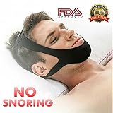 Anti Snoring Chin Strap, Snore Stopper, Comfortable Adjustable Chin Straps, Stop Snoring Jaw Strap Support Mouth Breathing Strap