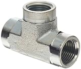 Dixon 5605-8 Zinc Plated Steel Hydraulic Pipe Fitting, Tee, 1/2